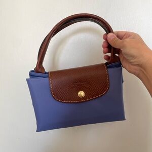 NWT- LONGCHAMP small Le Pliage Original LAVENDER tote bag